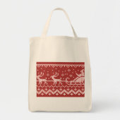 Tote Bag Chaudron moche Le Père Noël traîne et rennes (Devant)