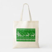 Tote Bag Chaudron moche Le Père Noël traîne et rennes (Dos)