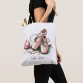 Tote Bag Chaussons de ballet personnalisés Fourre-tout (De près)
