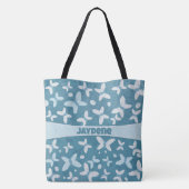Tote Bag Chaussure Bleu Ardoise Et Papillon (Dos)