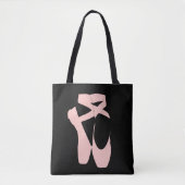Tote Bag Chaussure de ballet rose danseur de ballet (Devant)