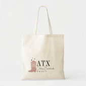 Tote Bag Chaussure de cowboy personnalisée à Austin pour l' (Devant)