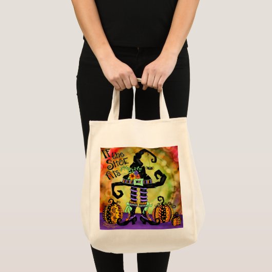 Tote Bag Chaussure mignonne Halloween Sorcière Inspirivité (Devant (produit))