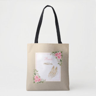 Tote Bag Chaussures à Talons Hauts Perles d'Ivoire Roses Ro