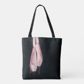 Tote Bag Chaussures de ballet de rose d'art de bruit (Dos)