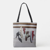 Tote Bag Chaussures de danse accrochées à la tige Imprimées (Dos)