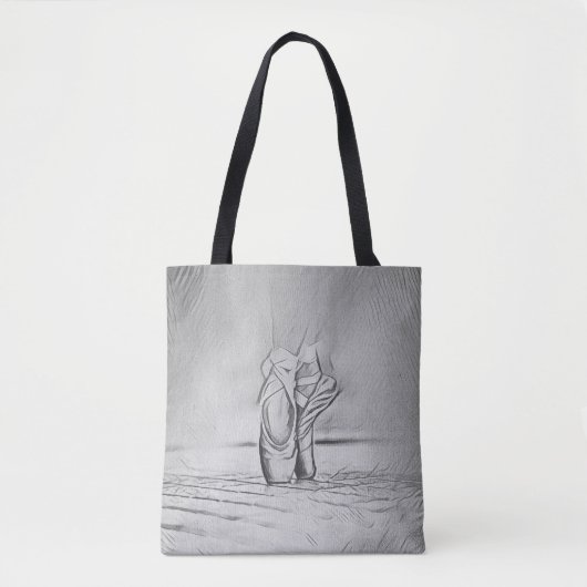 Tote Bag Chaussures Monochrome Ballet Pieds Ballet (Devant)