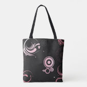 Tote Bag Chaussures rose-noir-blanc (Dos)