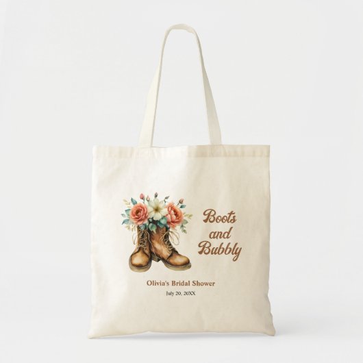 Tote Bag Chaussures Rustiques et Mariage Champêtre sous le  (Devant)