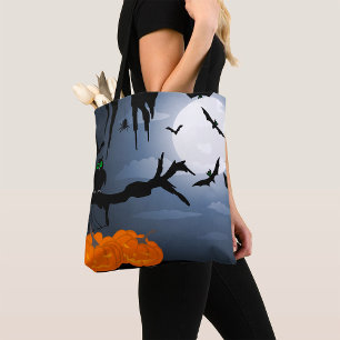 Tote Bag Chauve-Chouette D'Halloween
