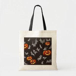 Tote Bag Chauve-Feu Et Lanternes Tricot Ou Treat