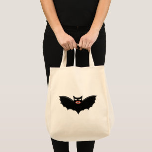 Tote Bag Chauve-souris gothique Vampire aux lèvres énormes