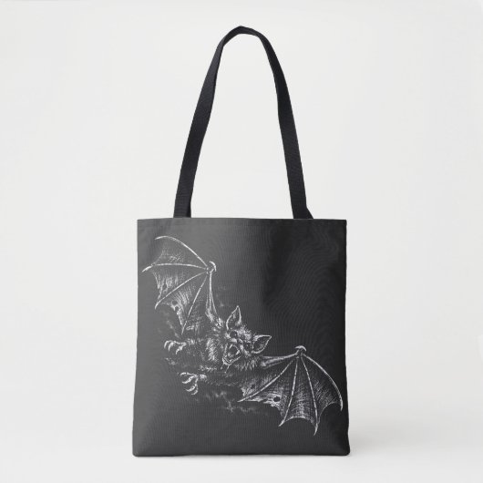 Tote Bag Chauve-souris plongeante - par BurnsInHell (Devant)