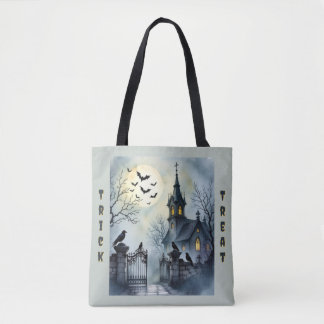 Tote Bag Chauves-souris dans le beffroi - Corbeaux sur la g