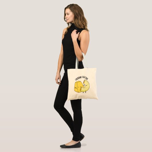 Tote Bag Cheddar Ensemble Funny Food Pun (Devant (modèle))