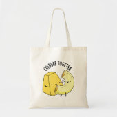 Tote Bag Cheddar Ensemble Funny Food Pun (Devant)