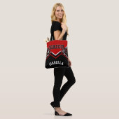 Tote Bag Cheer Dark Red Cheerleader (Sur le modèle)