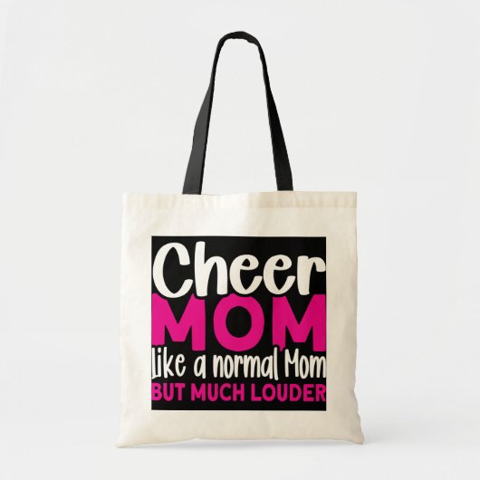Tote Bag Cheer Maman comme une maman normale Cheerled Maman (Devant)