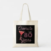 Tote Bag Cheers To 80 Years 80e Birthday 80 Years Old Bday (Dos)