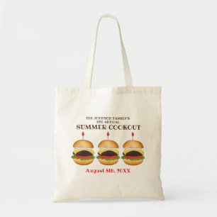 Tote Bag Cheese Burger Cheeseburger BBQ Barbecue Cuisine