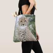 Tote Bag Cheetah en neige (De près)
