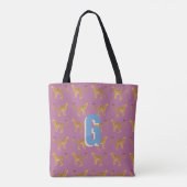 Tote Bag Cheetah, léopard rose monogrammé (Dos)