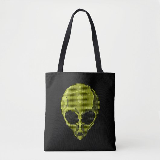 Tote Bag Chef Alien vert Fourre-tout (Devant)