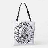 Tote Bag chef amérindien (Dos)