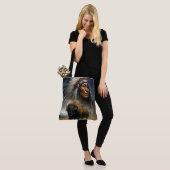 Tote Bag Chef amérindien avec un buffle chargeant (Sur le modèle)