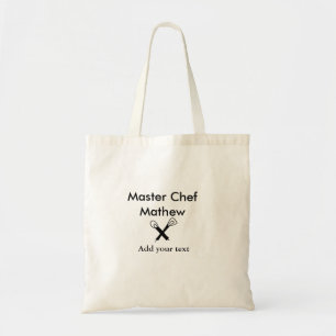 Tote Bag Chef cuisinier cuisinier cuisinier ajouter nom de