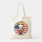 Tote Bag Chef de bienvenue avec drapeau américain (Dos)