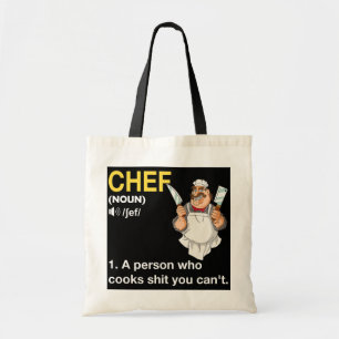 Tote Bag Chef Définition Funny Cook Cuisine