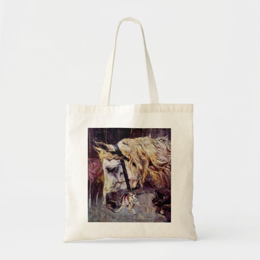 Tote Bag Chef d'un cheval blanc (par Giovanni Boldini) (Devant)