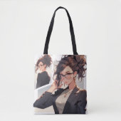 Tote Bag Chef fille Anime (Devant)