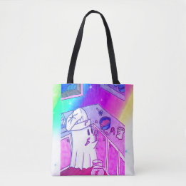 Tote Bag Chef Kurt - Ghost mignon avec arc-en-ciel