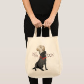 Tote Bag Chef Labrador Retriever Noir (Devant (produit))