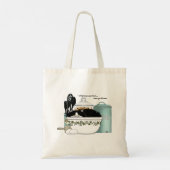 Tote Bag Chef pâtissier Chat Bleu (Dos)