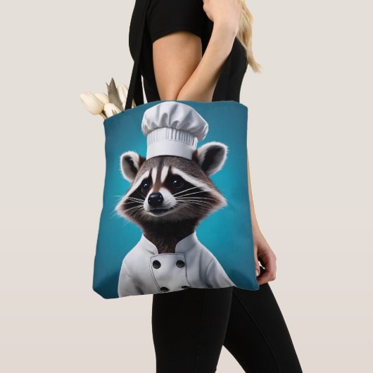 Tote Bag Chef Raccoon (De près)