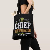 Tote Bag Chef rétro Shenanigator Lucky Leprechaun Casquette (De près)