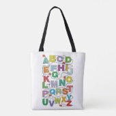 Tote Bag Chemin de fer Alphabet Maze Puzzles (Dos)