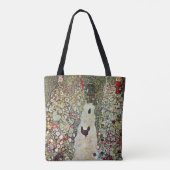 Tote Bag Chemin de jardin avec poulets, Gustav Klimt, Art N (Dos)
