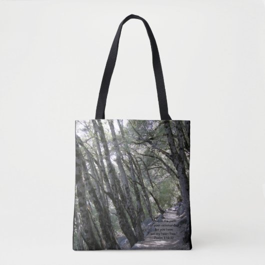 Tote Bag Chemin Fourre-tout avec le 119:32 de psaume (Devant)