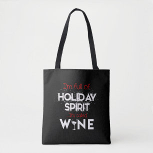 Tote Bag Chemise à vin de Noël - Père Noël de Noël