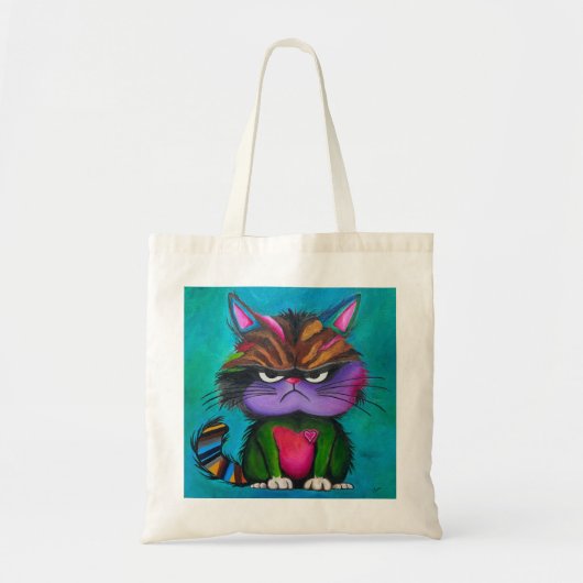 Tote Bag Chemise de Grumpy Kitty (Devant)