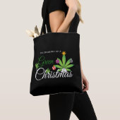 Tote Bag Chemise verte de Noël (De près)