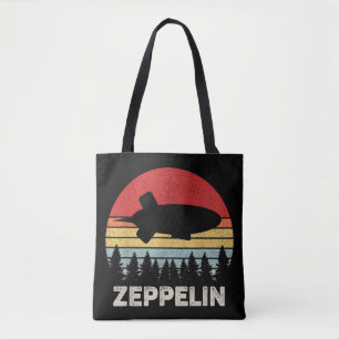 Tote Bag Chemise Vintage Rétro Zeppelin Dirigeable