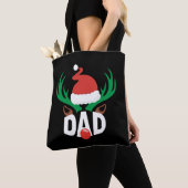 Tote Bag Chemises de noël DAD DEER (De près)