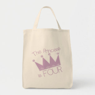Tote Bag Chemises Princess Crown 4th Birthday
