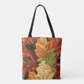 Tote Bag Chêne d'automne feuilles art abstrait Géorgie O'Ke (Dos)