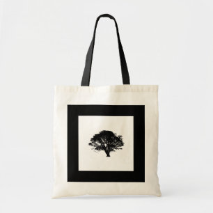 Tote Bag Chêne noir gothique Silhouette Art Dessin